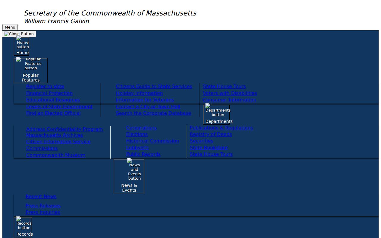 Canton resident lookup Massachusetts voter status first name fields